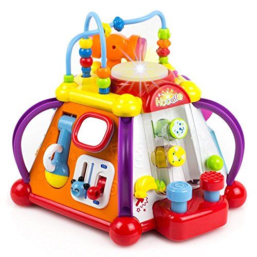  Toysery Musical Activity Cube Toy for Kids - Educational Game Play Center Music Box Toy - Lights, Sounds & 15 Functions.