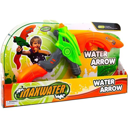  Toysery 2 in 1 Bow and Arrow Water Gun - Super Soaker Water Guns - waterguns for Boys and Girls - Learn to Target Safely, Shooting Without Darts - Fun for Kids and Adults - Outdoor