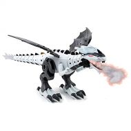 [아마존베스트]Toysery Mist Spray Dinosaur Robot Toy for Kids - Walking Dinosaur Fire Breathing Water Spray Mist with Red Light & Realistic Sounds (Colors May Vary)