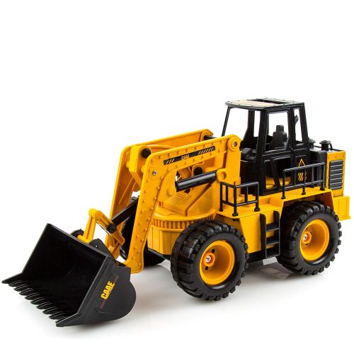  Toysery Kids RC Construction Vehicles Model Engineering Car Toy - Remote Control Excavator Dump Truck & Bulldozer Toy for Toddlers, Kids - Construction Toy Tractor