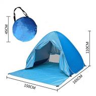 Toysland Outdoor Deluxe Beach Tent, Automatic Pop Up, Quick Portable, UV Sun Sport Shelter, Cabana Instant Easy Up Beach Umbrella Tent