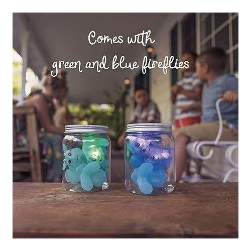  Toysmith Chasing Fireflies Kids Game - The Game of Shine & Seek - Interactive Games for Kids - Indoor & Outdoor Game - for Ages 3+, Blue,Green