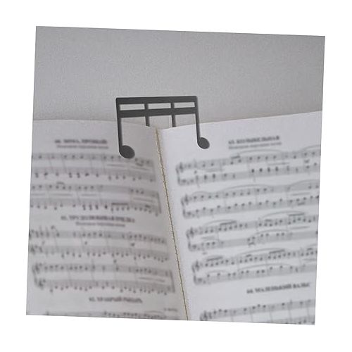  Toyvian 8 Pcs Music Folder Book Clip Book Holder Sheet Music Clip Music Score Clip Thumb Brace Piano Music Book Stand Page Holder Book Opener Holder Music Page Clip Hollow Out Binder Notes