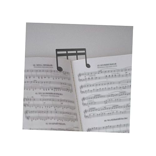  Toyvian 8 Pcs Music Folder Book Clip Book Holder Sheet Music Clip Music Score Clip Thumb Brace Piano Music Book Stand Page Holder Book Opener Holder Music Page Clip Hollow Out Binder Notes