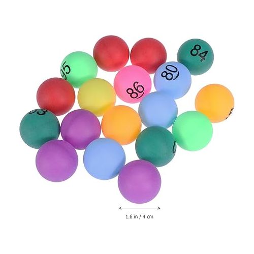  Toyvian Balls Assorted Color Ping Pong Balls Numbered Table Tennis Balls 40mm for Game Party Decoration Number 1-150