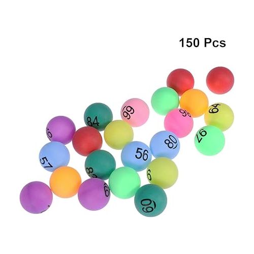  Balls Assorted Color 1 to 150 Numbered Table Tennis Balls for Game Party 150 Pieces