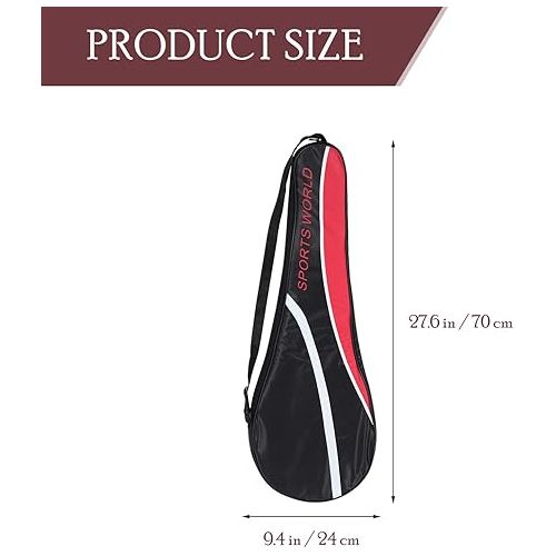  Racket Covers Tennis Bag Racquet Cover Bag Lightweight Badminton Pouch Badminton Racquet Bag Carrying Bag w/Adjustable Shoulder Strap for Outdoor Tennis Racket Bag