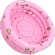 Toyvian Inflatable Kiddie Pools, Garden Round Inflatable Baby Swimming Pool Toddler Water Game Play Center Big Ball Pit Pool for Kids Girl Boy Pink