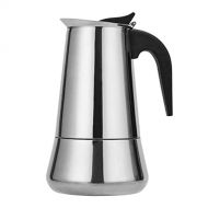 Toyvian Stovetop Espresso Maker Pot Percolator Italian Coffee Maker Cup Classic Cafe Maker Stainless Steel Suitable for Induction Cookers 300ML