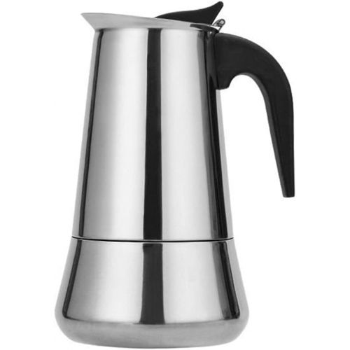  Toyvian Stovetop Espresso Maker Pot Percolator Italian Coffee Maker Cup Classic Cafe Maker Stainless Steel Suitable for Induction Cookers 300ML