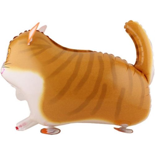  Toyvian Walking Animal Cat Balloons Aluminum Foil Animal Air Walkers for Party Decoration 5 Pieces (Random Color)