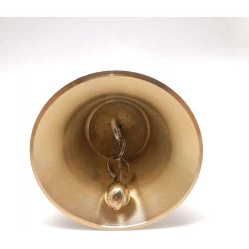  Toyvian Hand Bell Brass Christmas Bell Loud Call Bell Restaurant Call Service Bell Perfect Bride Wedding Bell