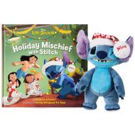 Toywiz Disney Lilo & Stitch Stitch Poseable Plush & ''Holiday Mischief with Stitch'' Exclusive 8-Inch Book Set