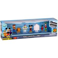 Toywiz Crossy Road Disney Woody, Simba, Buzz, Mickey, Baymax, Hiro & Clarabelle Mini Figure 7-Pack