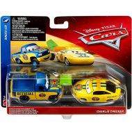 Toywiz Disney  Pixar Cars Cars 3 Dinoco 400 Dexter Hoover (Green Flag) & Charlie Checker Diecast 2-Pack