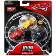 Toywiz Disney  Pixar Cars Die Cast Mini Racers Rust-Eze Cruz Ramirez, Lightning McQueen & Jackson Storm Car 3-Pack