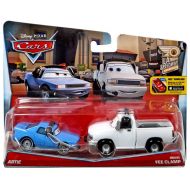Toywiz Disney  Pixar Cars LA Speedway Artie & Brian Fee Clamp Diecast Car 2-Pack #1011 & 1111 [Damaged Package]