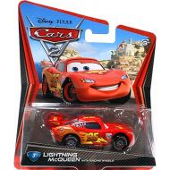 Toywiz Disney  Pixar Cars Cars 2 Main Series Lightning McQueen with Racing Wheels Diecast Car