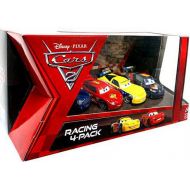 Toywiz Disney  Pixar Cars Cars 2 Racing 4-Pack McQueen, Gorvette, Schnell & Del Cooper Exclusive Diecast Car Set