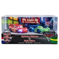 Toywiz Disney  Pixar Cars Cars 2 Light Up Lightning McQueen vs Carla Veloso Exclusive Diecast Car Set