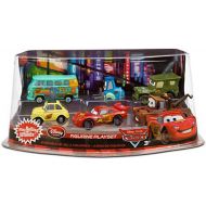 Toywiz Disney  Pixar Cars Cars 2 Playsets Lightning McQueen Pit Crew Exclusive PVC Figurine Set [Damaged Package]