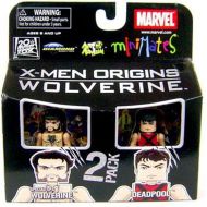Toywiz Marvel X-Men Origins Minimates Series 26 Special Ops Wolverine & Deadpool Minifigure 2-Pack