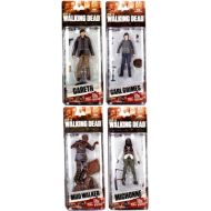 Toywiz McFarlane Toys The Walking Dead AMC TV Series 7 Mud Walker, Carl Grimes, Michonne & Gareth Action Figures