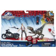 Toywiz Jurassic World Owen, Alpha & Velociraptor Blue Capture Vehicle