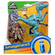 Toywiz Jurassic World Imaginext Muldoon & Raptor Figure Set