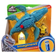 Toywiz Jurassic World Imaginext Mosasaurus & Diver Figure Set