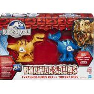 Toywiz Jurassic World Brawlasaurs Tyrannosaurus Rex vs Triceratops Action Figure 2-Pack