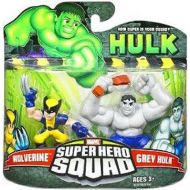 Toywiz Super Hero Squad Grey Hulk & Wolverine Action Figure 2-Pack