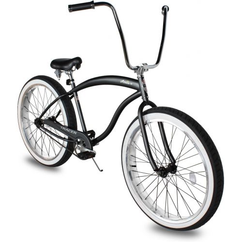  Tracer Beach Cruiser Bike for Adults, 26/29 Inch Wheels, Fat Tire, Hi Ten Steel Frame, 1/3/7 Speed, Complete Cruiser Bike