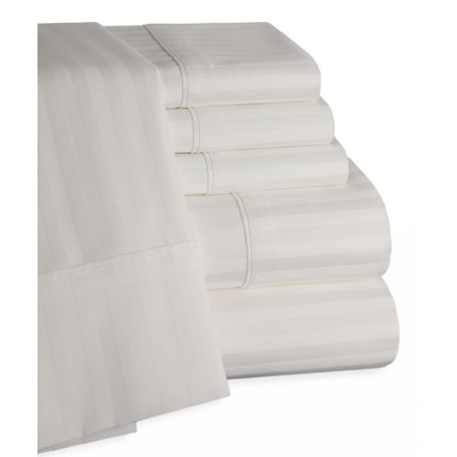  Trade Linker 450 Thread Count 100-Percent Egyptian Cotton Sateen Sheet Set, Queen, White