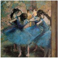 Trademark Art Trademark Fine Art Dancers in Blue, 1890 Canvas Art by Edgar Degas