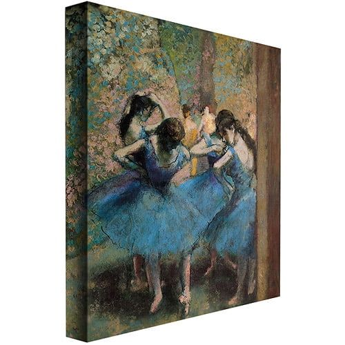  Trademark Art Trademark Fine Art Dancers in Blue, 1890 Canvas Art by Edgar Degas