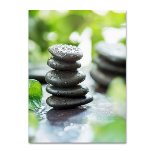  Trademark Art Trademark Fine Art Zen Pebbles Canvas Art by Johanna