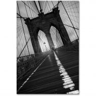 Trademark Art Trademark Fine Art Brooklyn Bridge Study I Canvas Art by Moises Levy