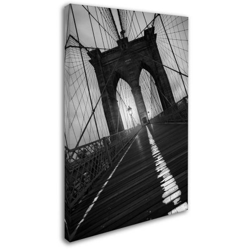  Trademark Art Trademark Fine Art Brooklyn Bridge Study I Canvas Art by Moises Levy