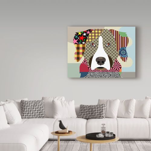  Trademark Art Trademark Fine Art Bernese Mountain Dog Canvas Art by Lanre Adefioye