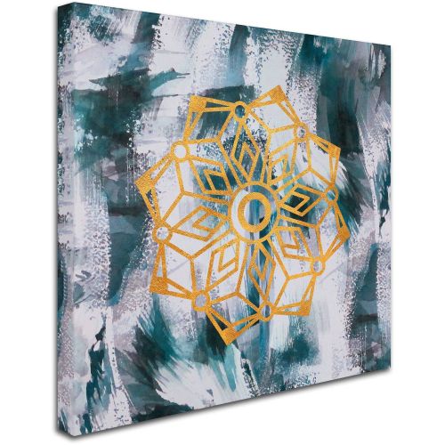  Trademark Art Trademark Fine Art Mandala Canvas Art by Lisa Powell Braun