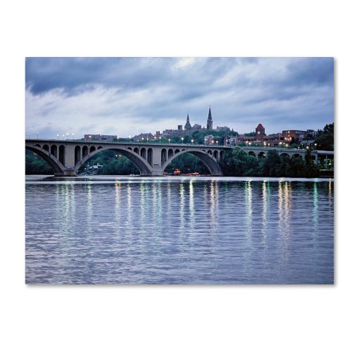  Trademark Art Trademark Fine Art Georgetown-Key Bridge Canvas Art by Gregory OHanlon
