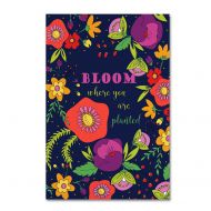 Trademark Art Trademark Fine Art Bloom Where You Are Planted Canvas Art by Jyotsna Warikoo