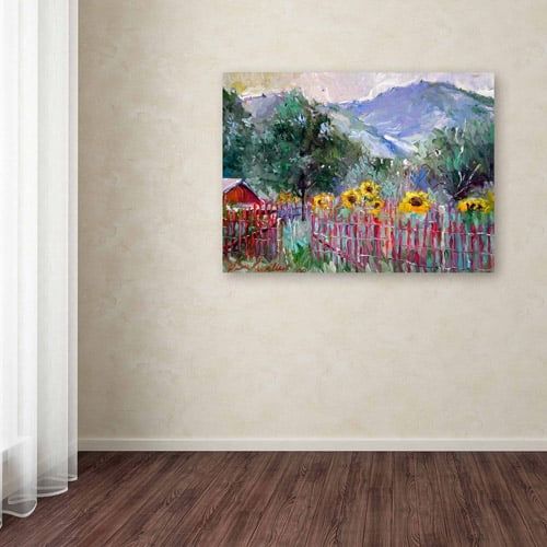  Trademark Art Trademark Fine Art Foothills Canvas Art by Richard Wallich