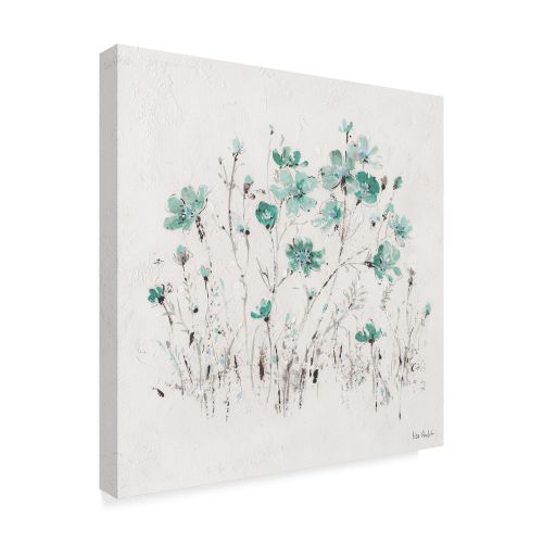  Trademark Art Trademark Fine Art Wildflowers II Turquoise Canvas Art by Lisa Audit