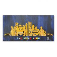 Trademark Art Trademark Fine Art Pittsburgh Skyline Canvas Art by Design Turnpike