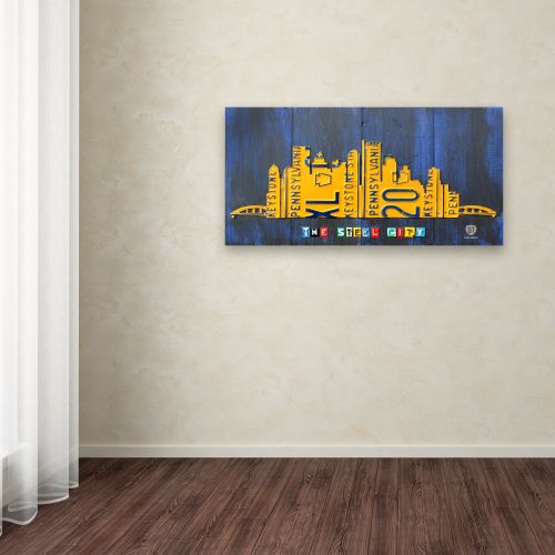  Trademark Art Trademark Fine Art Pittsburgh Skyline Canvas Art by Design Turnpike