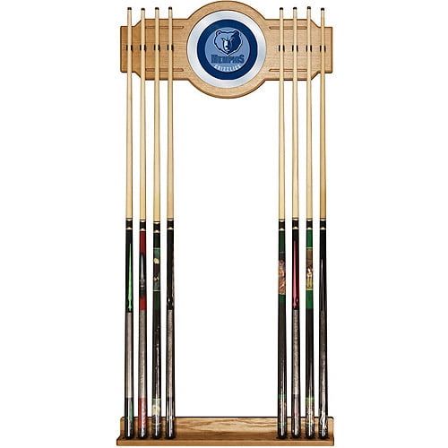  Trademark Gameroom Memphis Grizzlies NBA Billiard Cue Rack with Mirror