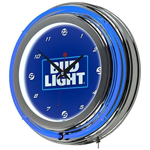  Trademark Gameroom AB1400-BL-16 Bud Light 14 Neon Wall Clock - Block Text