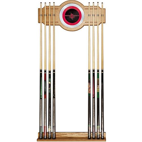  Trademark Games Houston Rockets NBA Billiard Cue Rack with Mirror